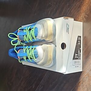 Under Armour PS Curry 7 SUPER SOAKER (3022114-404), size 2y